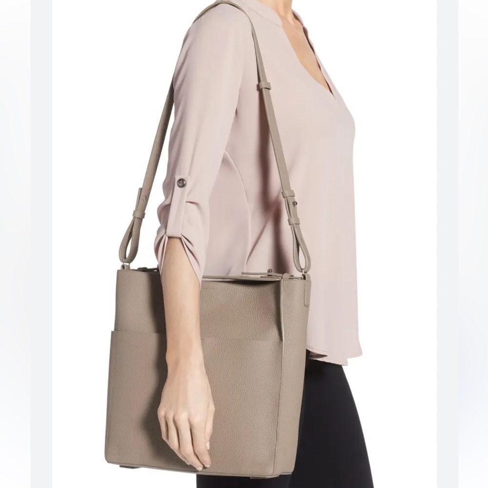 New All Saints Mast Taupe Shoulder Tote Bag
